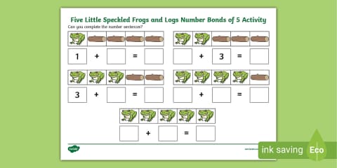 Problem Solving Frog KS2 Maths Number Bonds of 5 Fluency, Reasoning and Problem-Solving ...