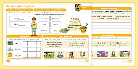 Level 5 Christmas-Themed Activity Mat Term 2