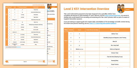 KS1 Level 2 Intervention - Assessment Pack