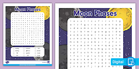 Second Grade All About the Moon Phases PowerPoint & Google Slides
