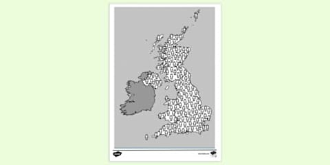 Population of the United Kingdom Activity Sheet