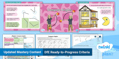 Year 3 Diving into Mastery: Step 3 Compare Angles Teaching Pack