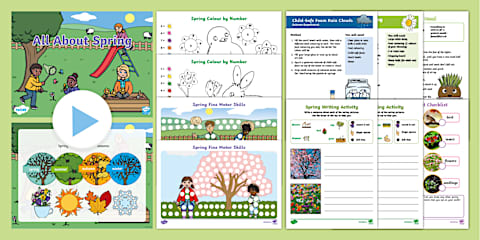 Spring Fact File Template EYFS All About Spring Fact Files