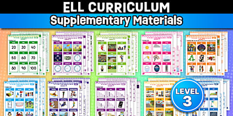 Ell Core ELL Curriculum: Complete Level 1 Bundle — 12 Foundational Lessons