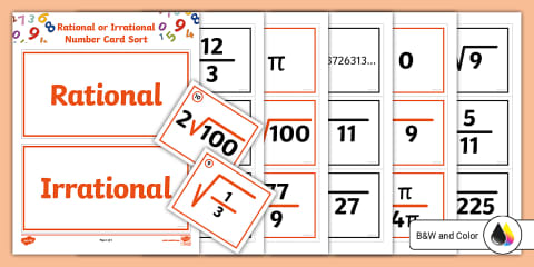 Math Rational Numbers Poster Rational Numbers Poster