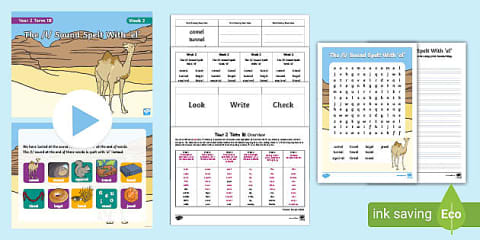 Year 2 Term 1B Week 1 Spelling Pack