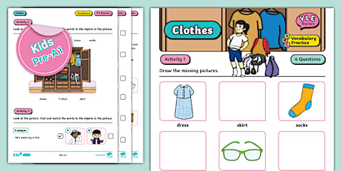 YLE Starters - Prep Lesson (Clothes) [Pre-A1]