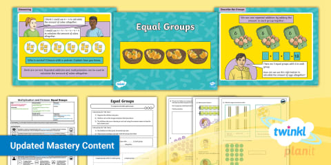KS1 Under the Sea Equal Groups Multiplication Matching Cards