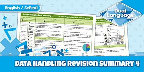 Grade 4 Maths - Term 3 - Data Handling Challenge Cards - Sepedi/English ...
