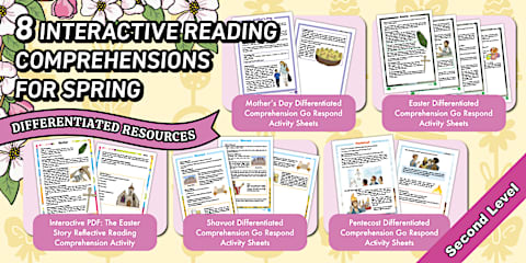 Spring CfE Second Level Reading Comprehensions Pack