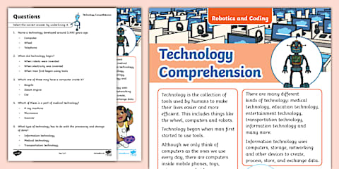Grade 3 Robotics and Coding - Term 1 - Digital Concepts - Worksheet ...