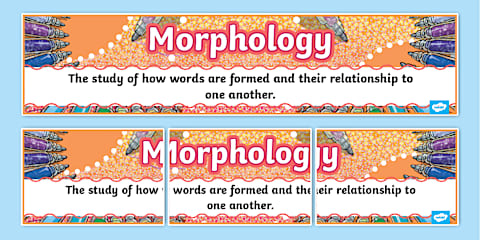 Morphology Word Study Worksheet