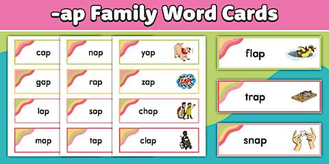 -ap Word Family Read and Write the Room Activity for K-1st Grade