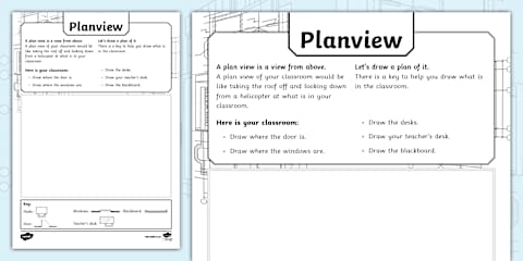 Sideview and Views from Above - Activity Sheet