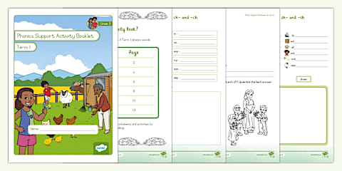 Grade 3 Phonics - Term 2 - Termly Assessment - Activity Pack (CAPS Aligned)