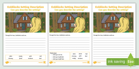 Goldilocks Character Description Mind Map