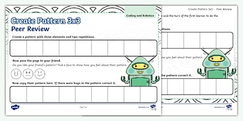 Grade R Robotics and Coding - Term 3 - Coding Worksheet: Debugging ...