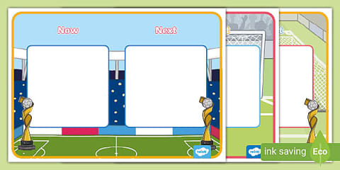 Visual Timetable Football Football-Themed Visual Timetable Display