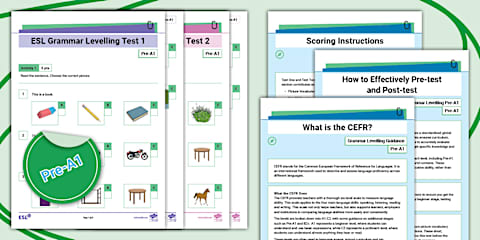 ESL Grammar Levelling Test Pack [A1]