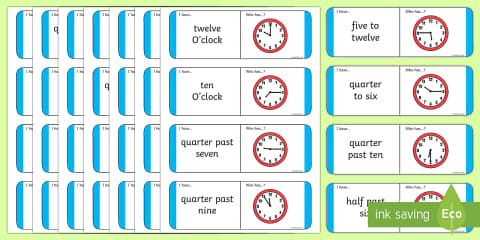 Five Minute Interval Loop Cards