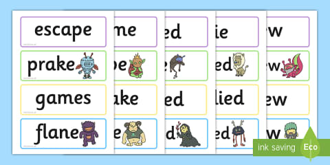Phonics Screening Levels 2-5 Real and Alien Words Interactive Display Pack