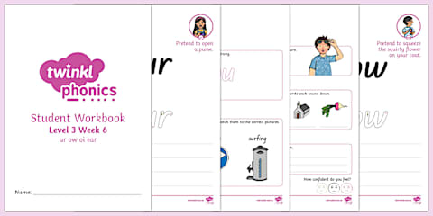 Twinkl Phonics 'y, z, zz, qu, ch' - Level 3 Week 2 Workbook