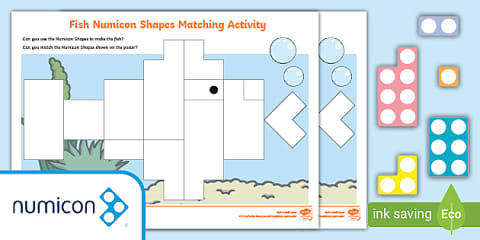 Numicon Shapes Matching Activities Pack