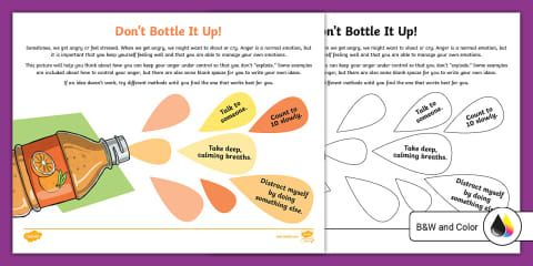 My Emotion Potion SEL Worksheet for 3rd-5th Grade