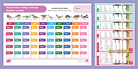 Mental Maths Weekly Challenge Multiplication And Division