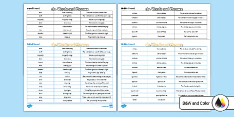 Initial dr Word Story Cards