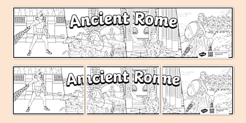 Roman Soldier Colouring Bookmarks