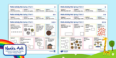 Maths Mats Activity Pack: PS1/2 – Summer Term 2