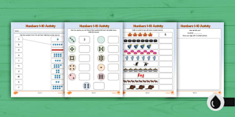 Reading and Representing Numbers to 50: Numbers 1-50 Activity Sheet