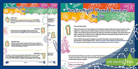 EYFS Reception Topic Planning Web: Bonfire Night