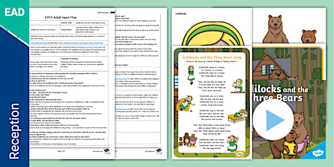 EYFS Goldilocks and the Three Bears Adult Input Planning and Resource ...