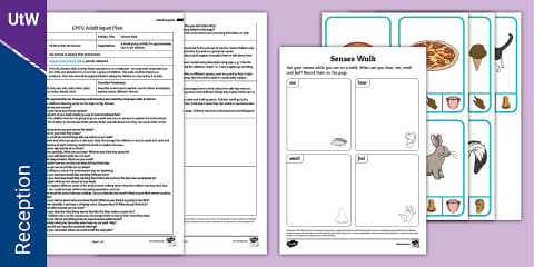 School Walk and Sound Song EYFS Adult Input Plan and Resource Pack