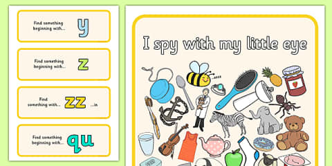 I Spy Initial Sounds Phase 2 Phonics Activity Pack