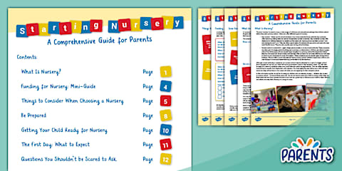Preparing Your Child For Nursery Or Preschool - A Guide For Parents Leaflet