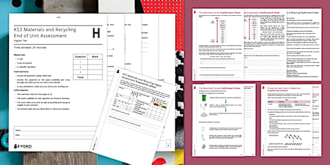 KS3 Earth and the Atmosphere End of Unit Assessment Pack Foundation