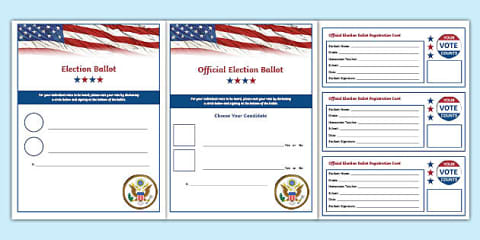 Pupil Voice School Council Election Ballot Paper