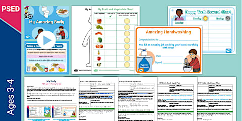 EYFS PSED My Amazing Body Adult Input Plan and Resource Pack