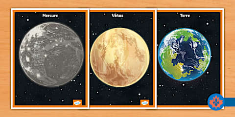 Planets In French The Solar System Planets Display Posters French