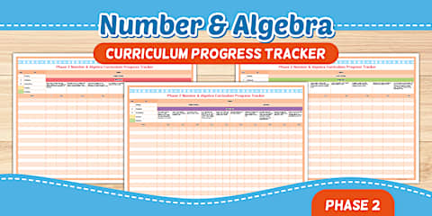 Phase 1 Number & Algebra Editable Curriculum Progress Tracker