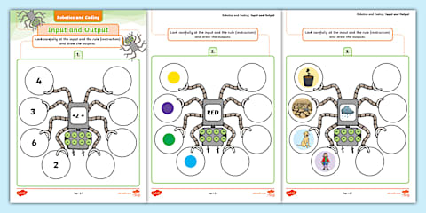 Grade 1 Robotics and Coding: Term 3 - Coding Worksheet: Two Algorithms ...