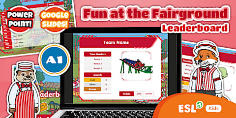 Gamified Fun ESL Gamified Grammar: Fun at the Fairground - Award Cards