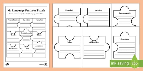 Language Feature Sort Activity Language Features Puzzle Activity