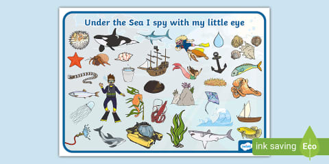 Under the Sea Themed I Spy With My Little Eye Activity