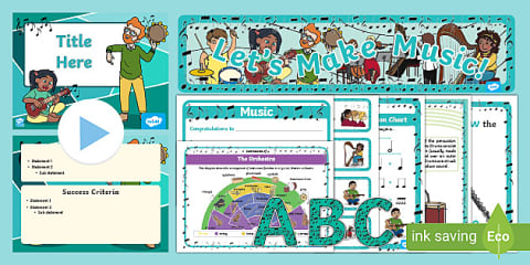 Musical Instrument Families Display Posters