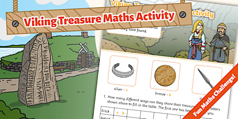 Viking Math Year 4 Viking-Themed Maths Perimeter Problems
