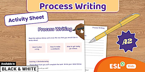 ESL Story Writing Activity [Kids, A2]